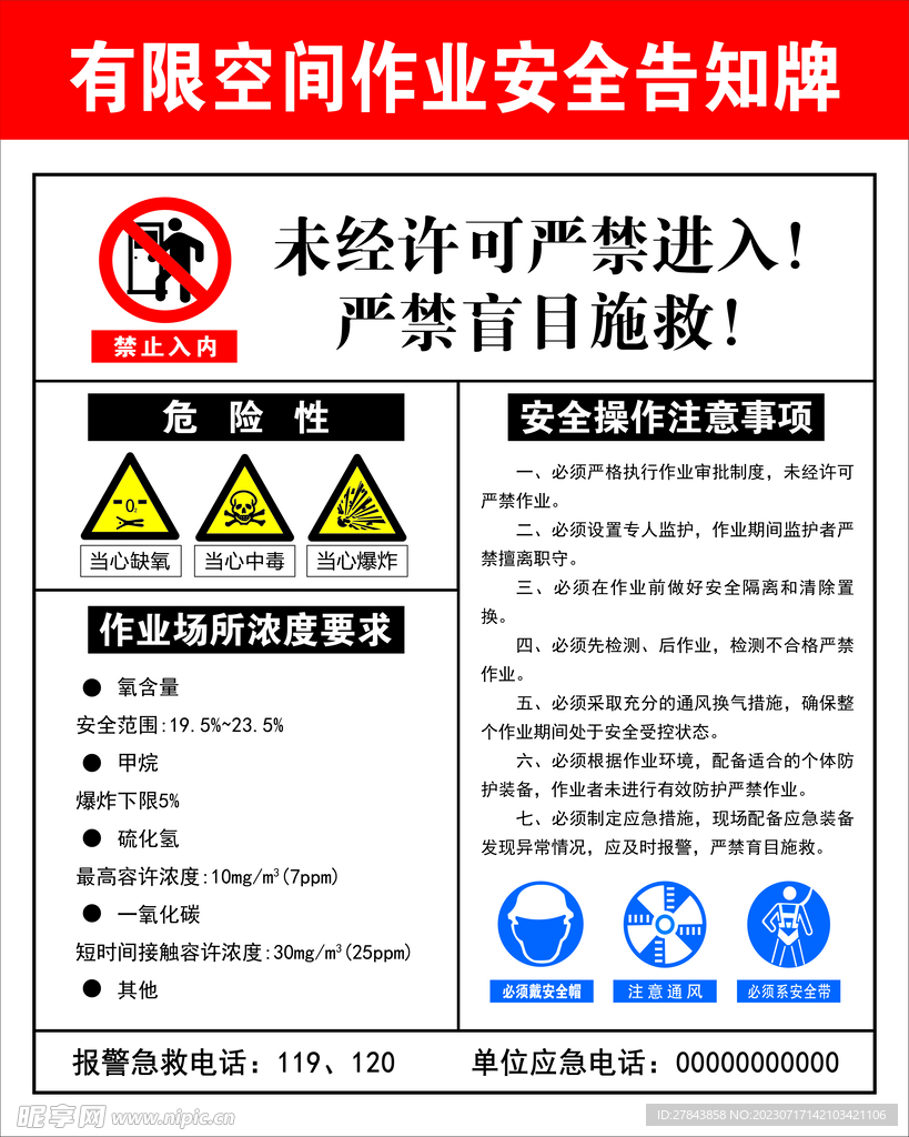 最新版有限空间告知牌，强化安全，促进效率提升